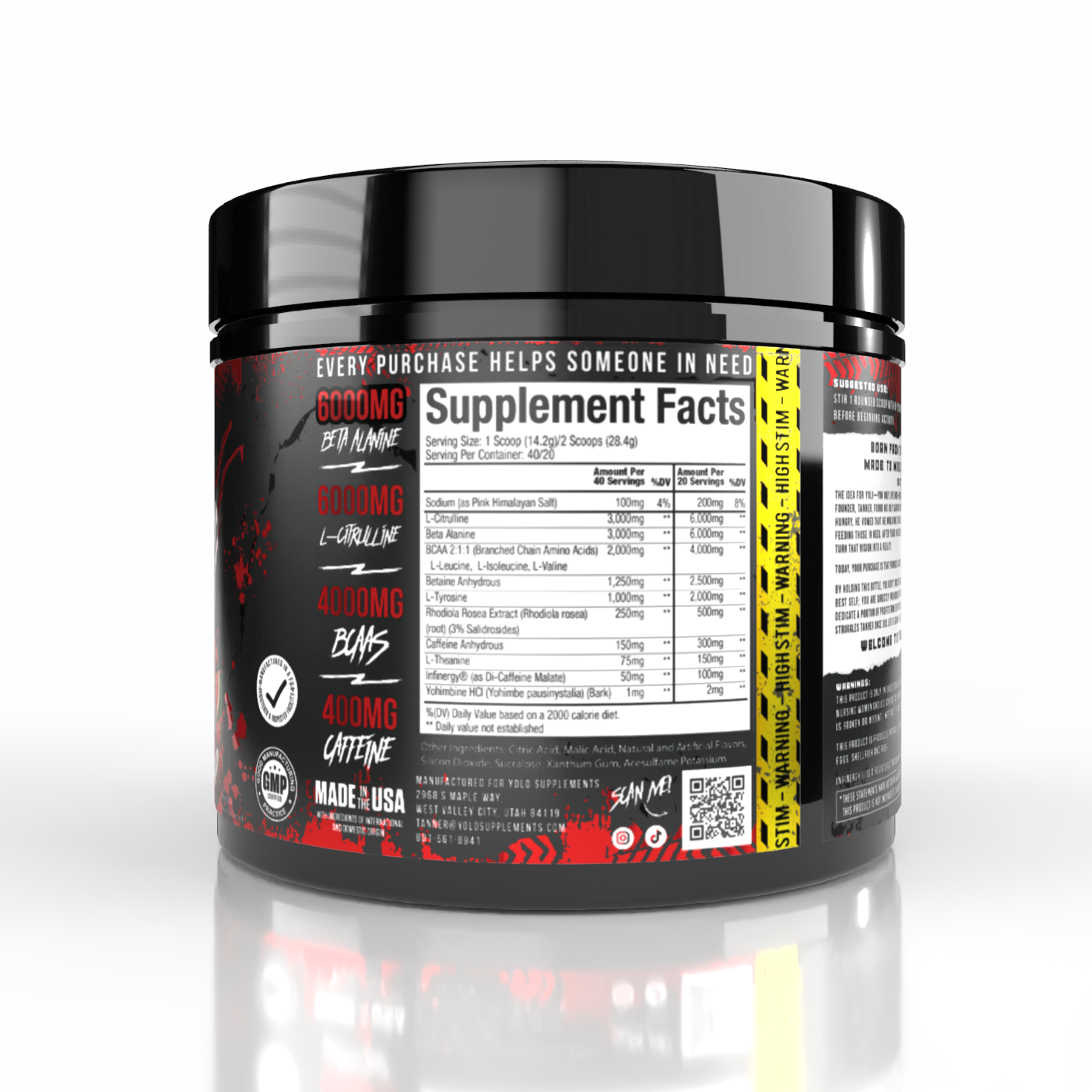 High Stim Pre-Workout (Tigers Blood)