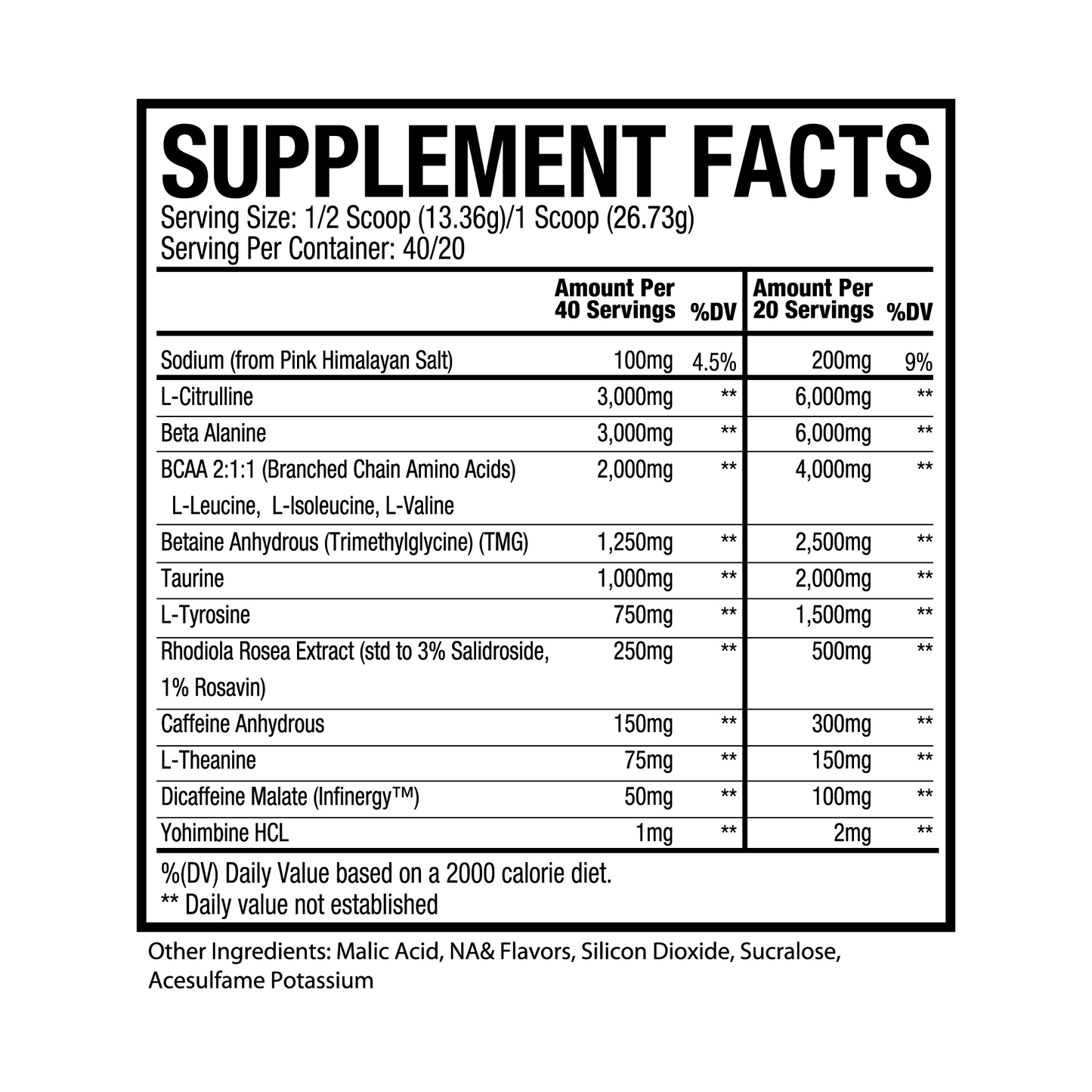 High Stim Pre-Workout (Blue Razz)