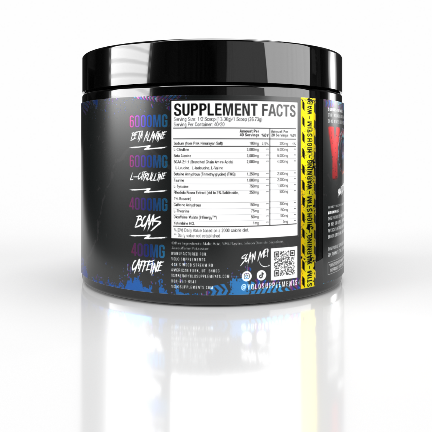 High Stim Pre-Workout (Blue Razz)